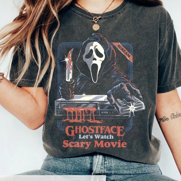 Scrary Shirt,scream Halloween, Scream Movie T-shirt, Scream Shirt, Scream Movie - Picture 1 of 1